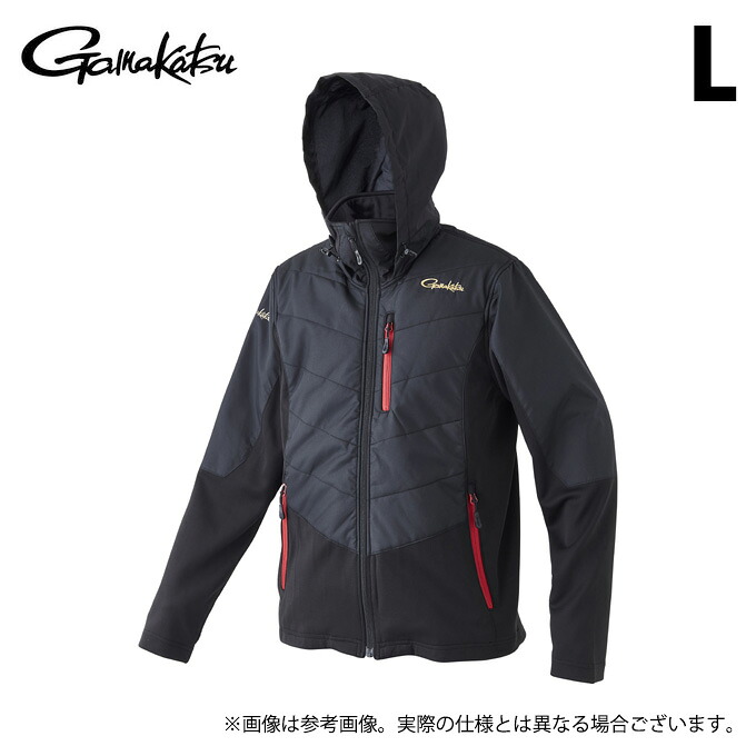(c)【取り寄せ商いもの】 がまかつ GM3716 (黒いこと／L) アクティブインシュレーションパーカー (フィッシングウェア／2023年秋冬ひな型) /23AW 【Σ01】