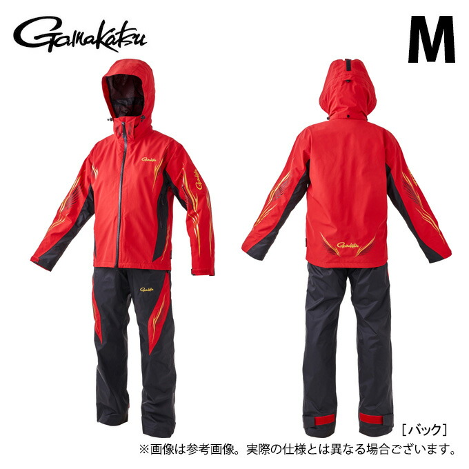 (c)【取り寄せ商品】 がまかつ GM3718 (M／レッド) アルテマシールドプロ レインスーツ (フィッシングウェア／2024年モデル) 【Σ01】 34,034円