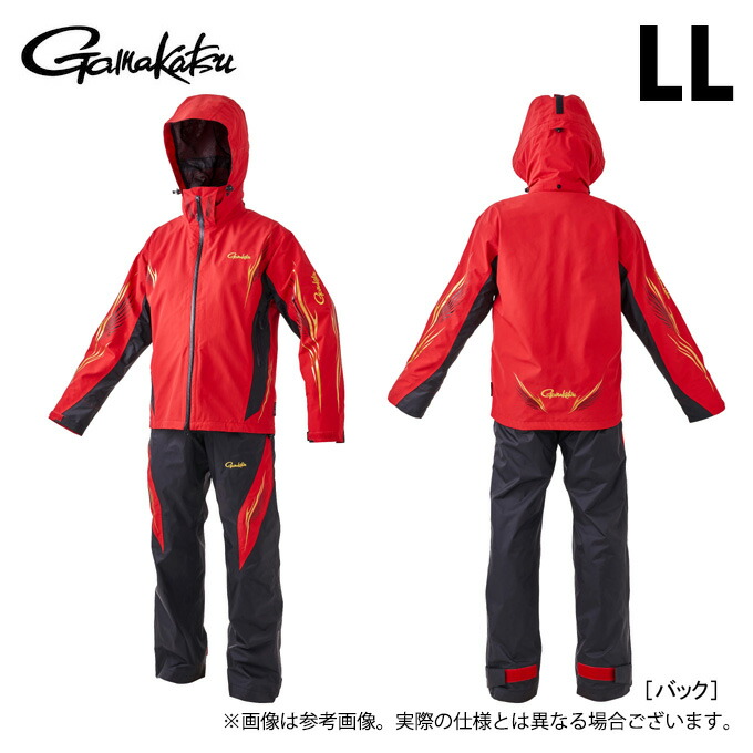 (c)【取り寄せ商品】 がまかつ GM3718 (LL／レッド) アルテマシールドプロ レインスーツ (フィッシングウェア／2024年モデル) 【Σ01】 34,034円