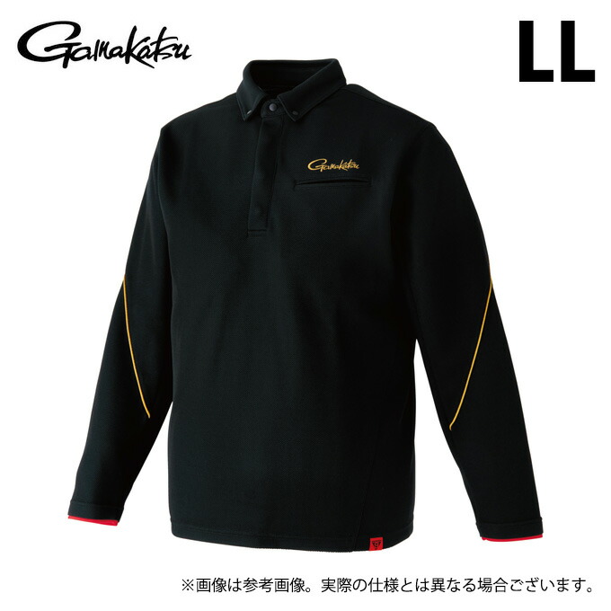 (c)【取り寄せ商いもの】 がまかつ GM3731 (LL／黒いこと) フィッシングシャツロングスリーブ (フィッシングウェア・鮎設備) /Gamakatsu /2024年鮎商品目録生産品 【Σ01】
