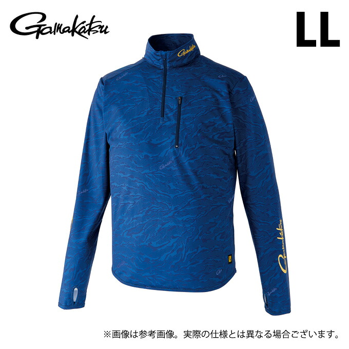 (c)【取り寄せ商いもの】 がまかつ GM3728 (LL／米国海軍) NO FLY ZONE(R) ジップシャツ (フィッシングウェア・鮎設備) /否飛球区画 /Gamakatsu /2024年鮎商品目録生産品 【Σ01】