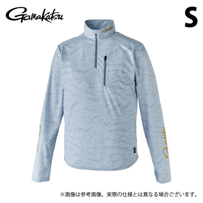(c)【取り寄せ商いもの】 がまかつ GM3728 (S／ともし火薄墨色) NO FLY ZONE(R) ジップシャツ (フィッシングウェア・鮎設備) /否飛球区画 /Gamakatsu /2024年鮎商品目録生産品 【Σ01】