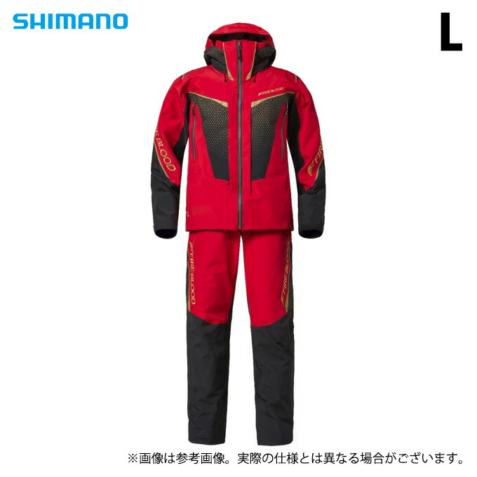 (5) シマノ RA-140X (L／ブラッド赤いこと) リミテッドプロ ゴアテックス 労働者階級 レインスーツ (フィッシングウェア／2024年春夏ひな形) /24SS 【Σ01】