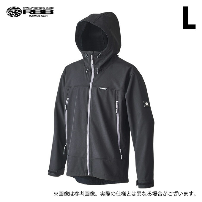 (5)【目玉商品】双進 リバレイ 7688 (ブラック／L) RBB ウィンドガードフーディII (フィッシングウェア／2024年秋冬追加カラー) /24AW 【Σ02】 1s6a1l7e-wear