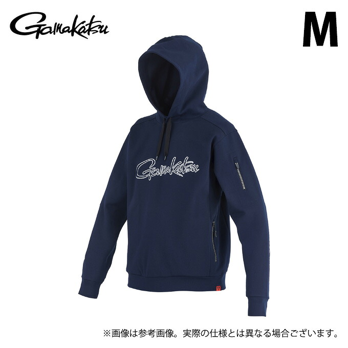 (c)【取り寄せ商いもの】 がまかつ GM3755 (M／米国海軍) フーデッドスウェットシャツ (フィッシングウェア／2024年ひな型) /パーカー /がま磯 【Σ01】