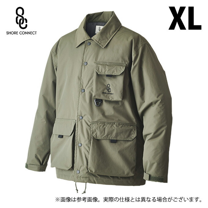 (5) リバレイ 10007 (オリーブ／XL) SCウィンターコーチジャケット (フィッシングウェア／2024年秋冬ひな型) /Shore connect /24AW 【Σ01】