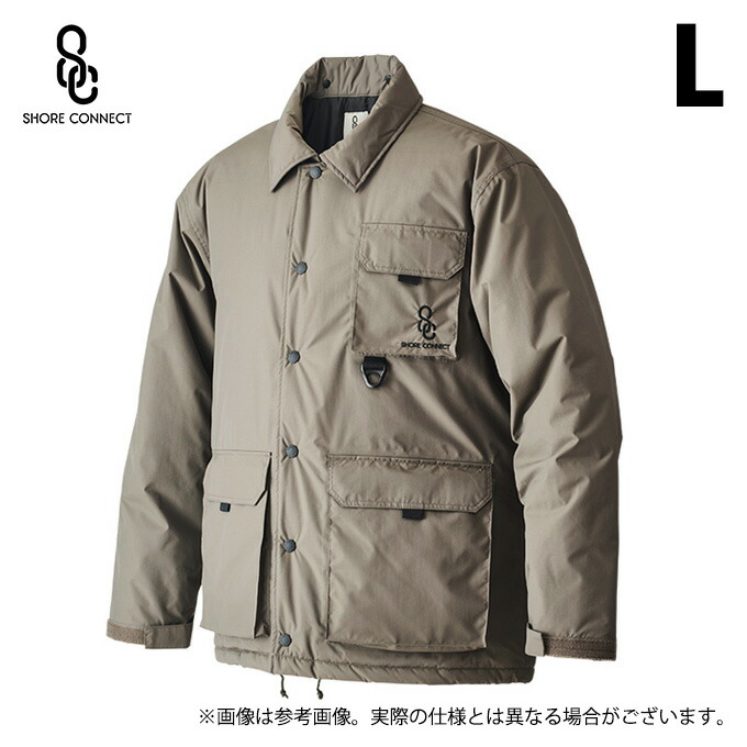 (5) リバレイ 10007 (ベージュ／L) SCウィンターコーチジャケット (フィッシングウェア／2024年秋冬モデル) /Shore connect /24AW 【Σ01】