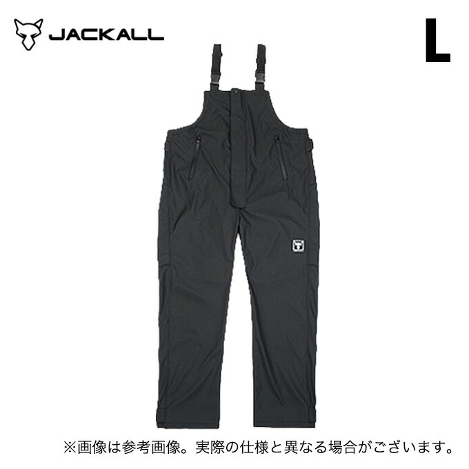 (5) ジャッカル オフショアハイドロビブ (ブラック／L) (フィッシングウェア／2024年秋冬モデル) /24AW 【Σ01】