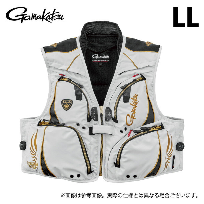 (c)【取り寄せ商品】 がまかつ GM2330 (LL／ホワイト) アルテマシールドプロ ショートハーフメッシュベスト (フィッシングベスト／2025年春夏モデル) /25SS /Gamakatsu 【Σ02】