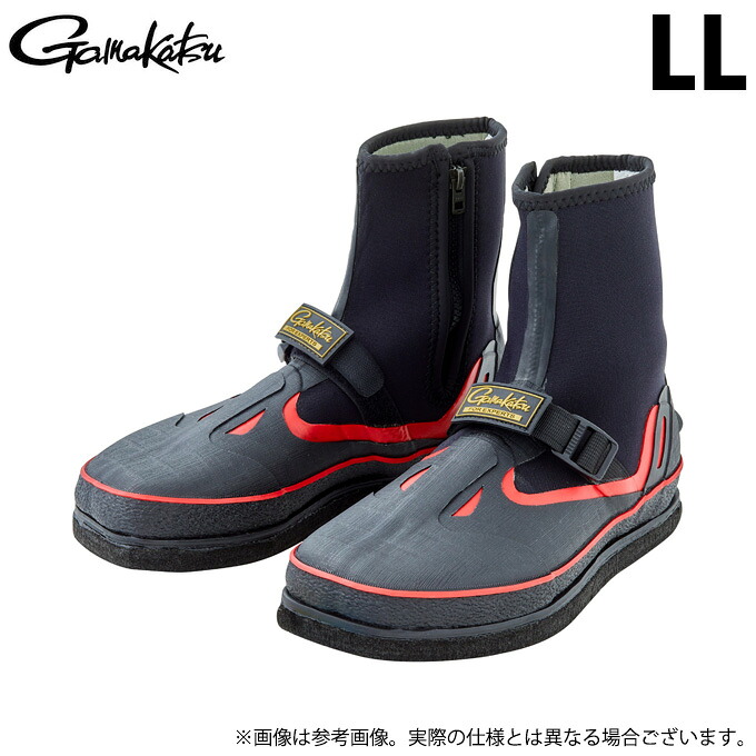 (c)【取り寄せ商品】 がまかつ GM908 (LL/ブラック) 鮎タビ(先割・レギュラー・フェルトスパイク) (靴・鮎用品/2023年春夏モデル) 【Σ01】