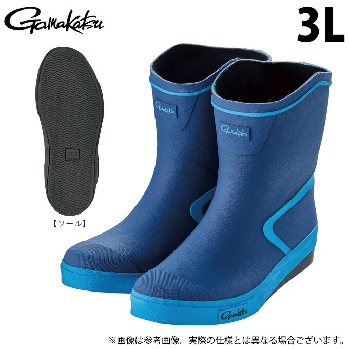 (c)【取り寄せ商品】 がまかつ GM4547 (3L／ネイビー) ショートブーツ (靴・ブーツ／2025年春夏モデル) /ラジアルソール /25SS 【Σ01】