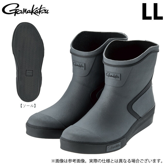 (c)【取り寄せ商品】 がまかつ GM4548 (LL／グレー) ベリーショートブーツ (靴・ブーツ／2025年春夏モデル) /ラジアルソール /25SS 【Σ01】