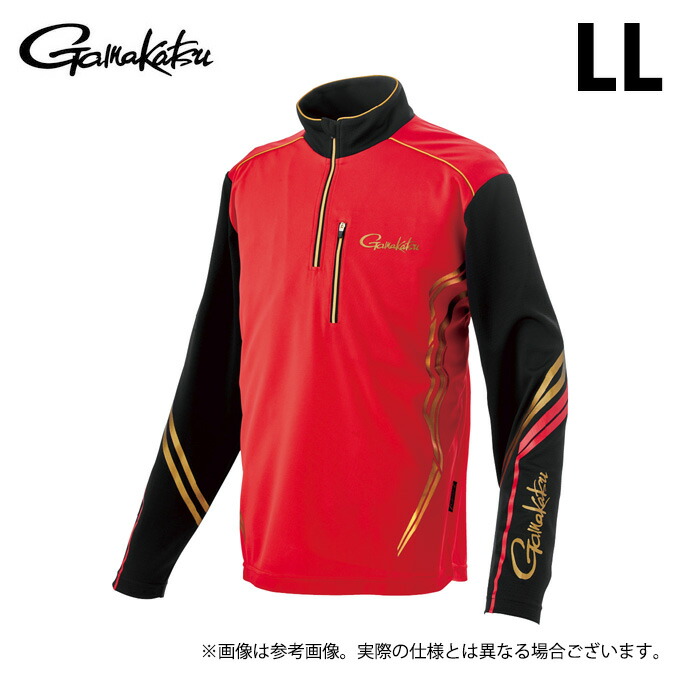 (c)【取り寄せ商品】 がまかつ GM3778 (LL／レッド) UDジップシャツ (フィッシングウェア／2025年春夏モデル) /Gamakatsu /25SS 【Σ01】