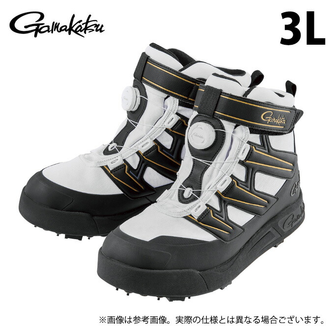 (c)【取り寄せ商品】 がまかつ GM4549 (ブラック×ホワイト／3L) Gスペック スパイクシューズ (靴・シューズ／2025年春夏モデル) /Gamakatsu /25SS 【Σ01】