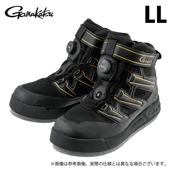 (c)【取り寄せ商品】 がまかつ GM4550 (ブラック×ゴールド／LL) Gスペック フェルトスパイクシューズ(パワータイプ) (靴・シューズ／2025年春夏モデル) /Gamakatsu /25SS 【Σ01】 24,236円