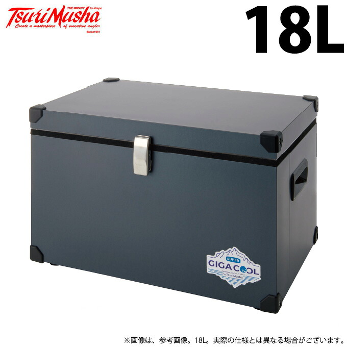 (c)【取り寄せ商品】 釣武者 メタルクーラー スーパーギガクール II 18L SDブルー /クーラーボックス/磯釣り/磯/堤防/波止場 /谷山商事/TsuriMusha /2021年モデル 【Σ03】|つり具のマルニシ店