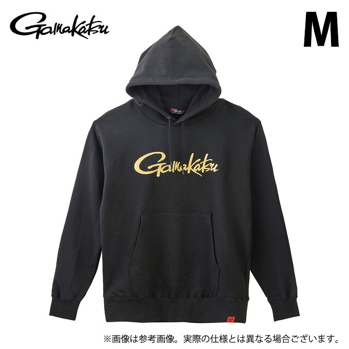 (c)【取り寄せ商品】 がまかつ GM3790 (ブラック／M) ロゴフーディ (フィッシングウェア／2025年秋冬モデル) /パーカー /フーディ― /25AW 【Σ01】