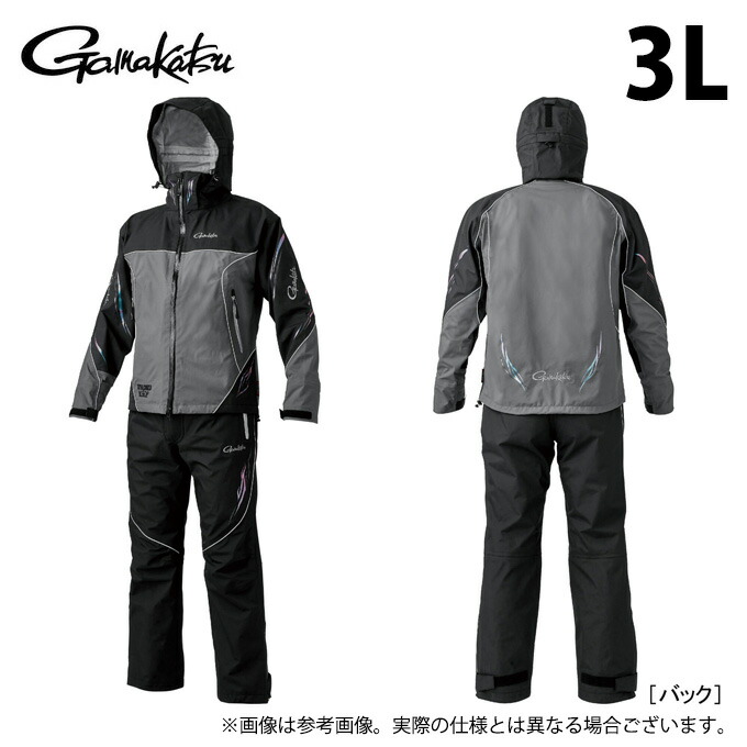 楽天市場】【がまかつ(Gamakatsu)】GM-3433 ｵｰﾙｳｪｻﾞｰｽｰﾂ ﾌﾞﾗｯｸ 3L