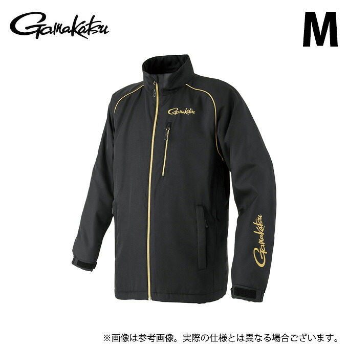 (c)【取り寄せ商いもの】 がまかつ GM3795 (黒いこと×ゴールド／M)  コアサーモジャケット (フィッシングウェア／2025年秋冬ひな型) /25AW 【Σ01】