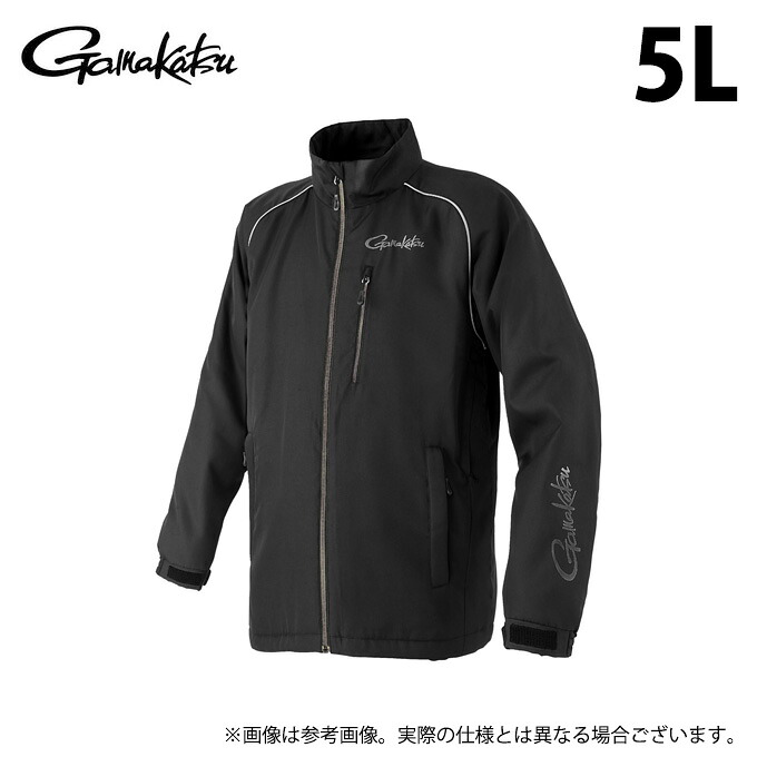 (c)【取り寄せ商いもの】 がまかつ GM3795 (黒いこと×黒いこと／5L)  コアサーモジャケット (フィッシングウェア／2025年秋冬ひな型) /25AW 【Σ01】