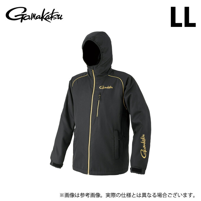 (c)【取り寄せ商いもの】 がまかつ GM3796 (黒いこと×ゴールド／LL) コアサーモフーディ (フィッシングウェア／2025年秋冬ひな型) /25AW 【Σ01】