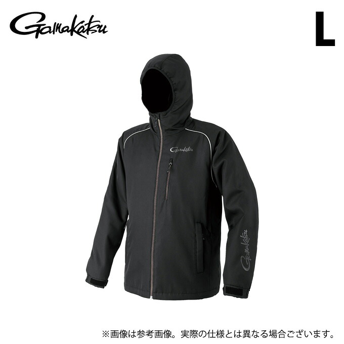 (c)【取り寄せ商いもの】 がまかつ GM3796 (黒いこと×黒いこと／L) コアサーモフーディ (フィッシングウェア／2025年秋冬ひな型) /25AW 【Σ01】