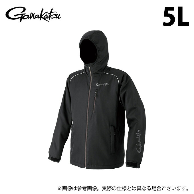 (c)【取り寄せ商いもの】 がまかつ GM3796 (黒いこと×黒いこと／5L) コアサーモフーディ (フィッシングウェア／2025年秋冬ひな型) /25AW 【Σ01】