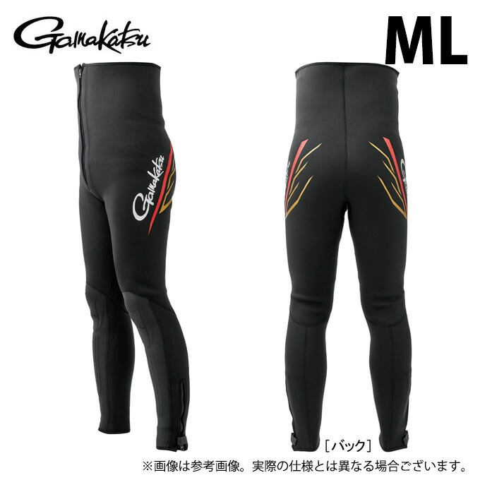 (c)【取り寄せ商いもの】 がまかつ GM5822 (薄墨色／ML) 鮎タイツ(3粍厚) (フィッシングウェア・鮎装置／2026年春夏ひな形) 【Σ02】