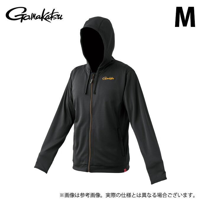 (c)【取り寄せ商品】 がまかつ GM3800 (ブラック×ゴールド/M) サマードライフーディ (フィッシングウェア/2026年春夏モデル) /フーディー /パーカー /26SS 【Σ01】