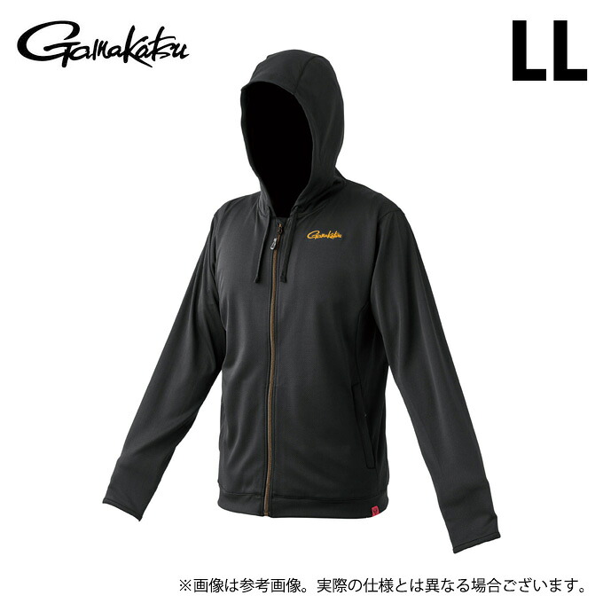 (c)【取り寄せ商いもの】 がまかつ GM3800 (黒いこと×ゴールド／LL) サマードライフーディ (フィッシングウェア／2026年春夏ひな型) /フーディー /パーカー /26SS 【Σ01】