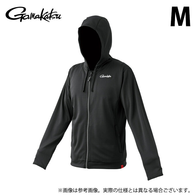 (c)【取り寄せ商いもの】 がまかつ GM3800 (黒いこと×白いこと／M) サマードライフーディ (フィッシングウェア／2026年春夏ひな型) /フーディー /パーカー /26SS 【Σ01】