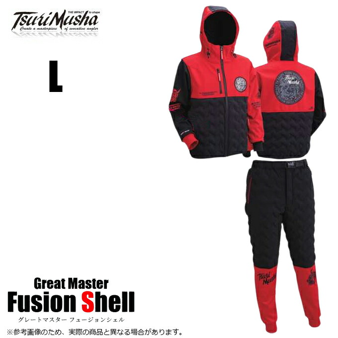 楽天市場】釣武者 フリースラインドウインドブロックスーツ L ブラック