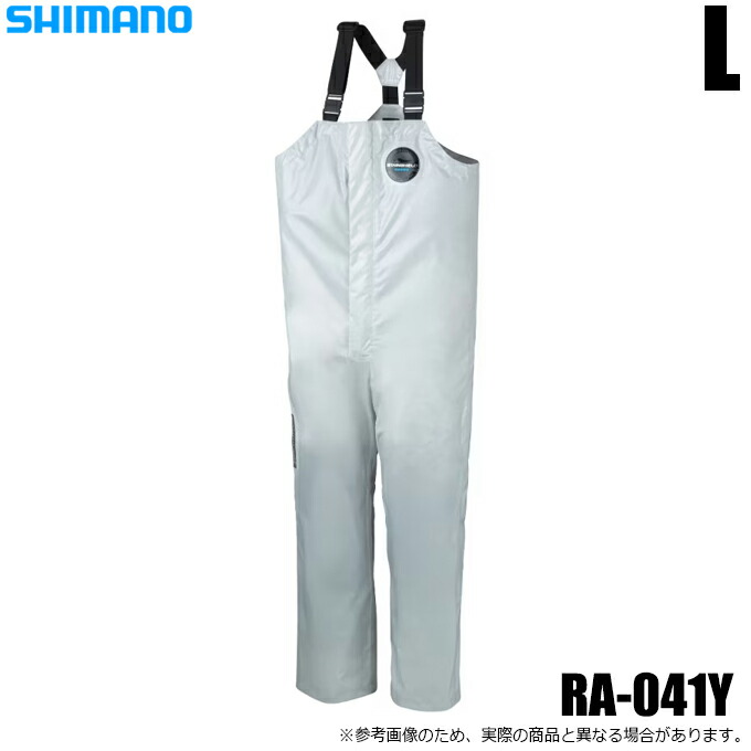 (5)シマノ (RA-041Y 象牙色 L) ULイージーケア ビブ 05 (レインパンツ) 2026年初夏青写真/26SS