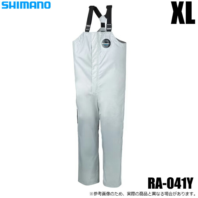 (5)シマノ (RA-041Y 象牙色 XL) ULイージーケア ビブ 05 (レインパンツ) 2026年初夏青写真/26SS
