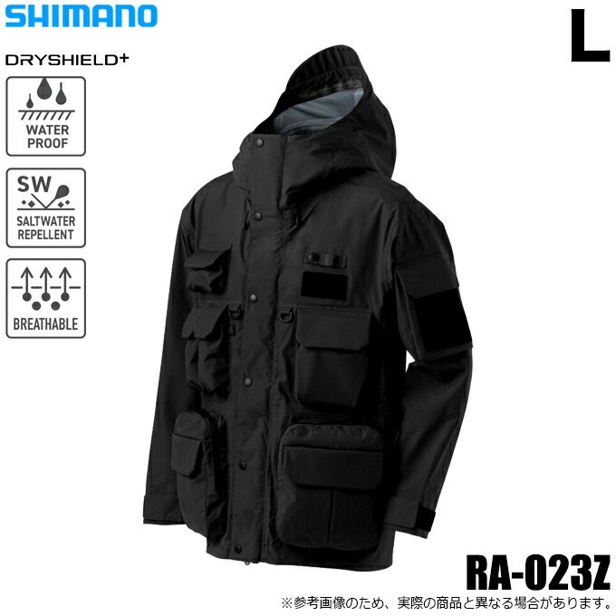 (5)シマノ (RA-023Z ブラック L) ESレインジャケット 03 (レインジャケット) 2026年春夏モデル/26SS 【Σ03】