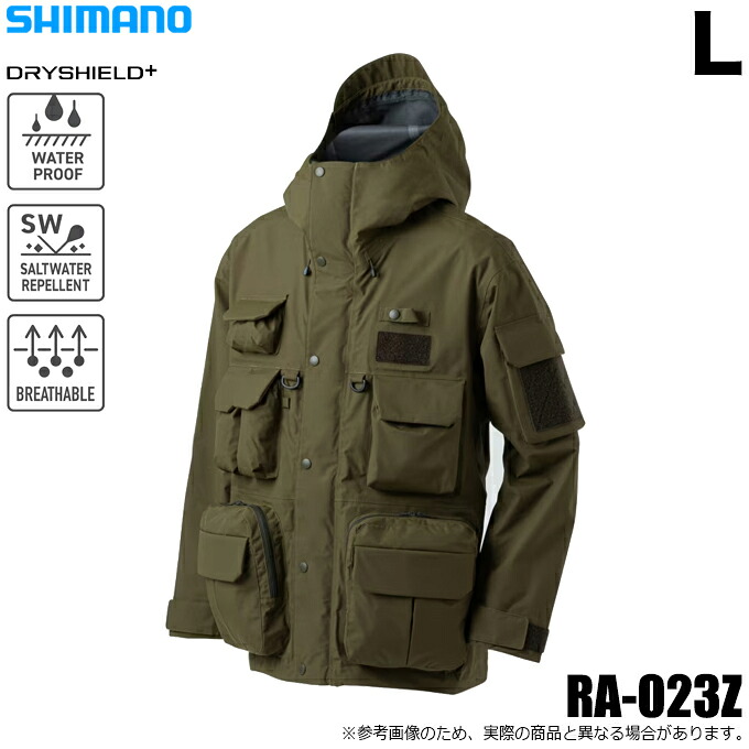 (5)シマノ (RA-023Z カーキ L) ESレインジャケット 03 (レインジャケット) 2026年春夏モデル/26SS 【Σ03】