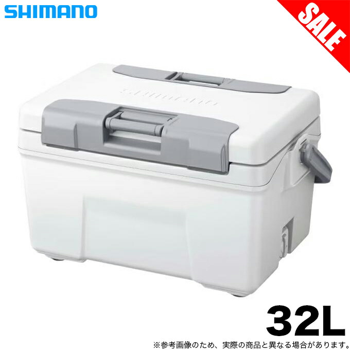 (7)シマノ アブソリュートフリーズ ライト 32L (NB-432W) ピュアホワイト (クーラーボックス) /32リットル /s-c_box 【目玉商品】 【Σ05】｜つり具のマルニシ店