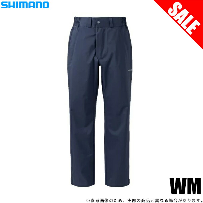 (5)【目玉商品】 シマノ (RA-024W ネイビー WM) アングラーズシェル パンツ 01 (レインパンツ) レインウェア/レインスーツ/合羽 【Σ02】