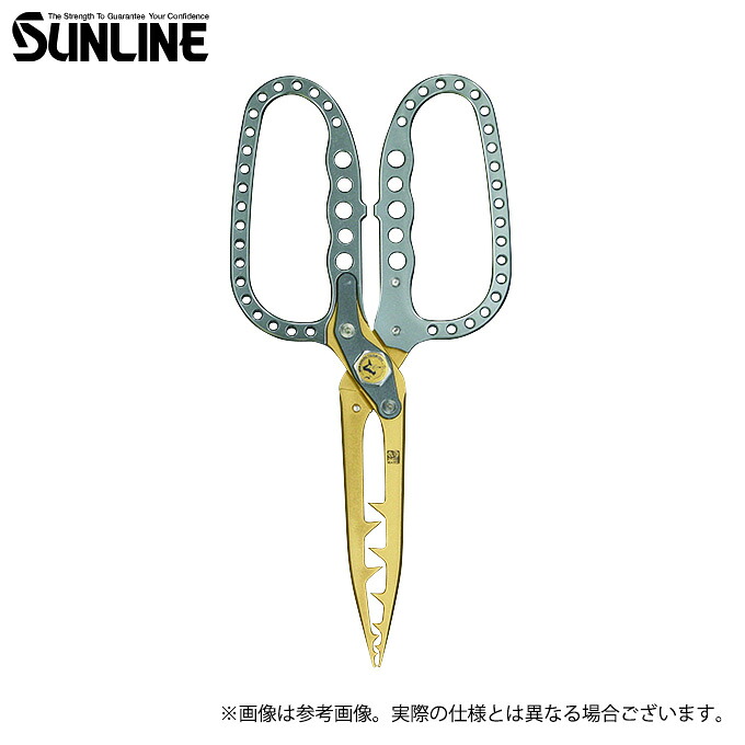 (c)【取り寄せ商いもの】 MST 松山 うおばさみ 火器メタ×ゴールド (ハサミ・フィッシングツール／2026年青写真) /松田稔 /サンライン /釣益荒男 【Σ01】