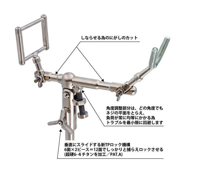 c) T-project TPクチジロ (石鯛・クチジロ用竿掛け) (HP25cm仕様) (S