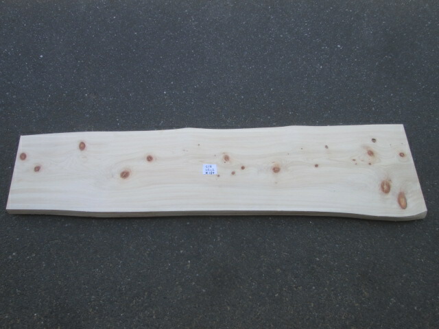 純国産、檜1枚板 節無。長方形 横80cm 縦36.5cm 厚さ8.2cm。 檜（ヒノキ） 一枚板 - 一枚板専門店 MIZUMA家具 ミュージアム三潴銀行