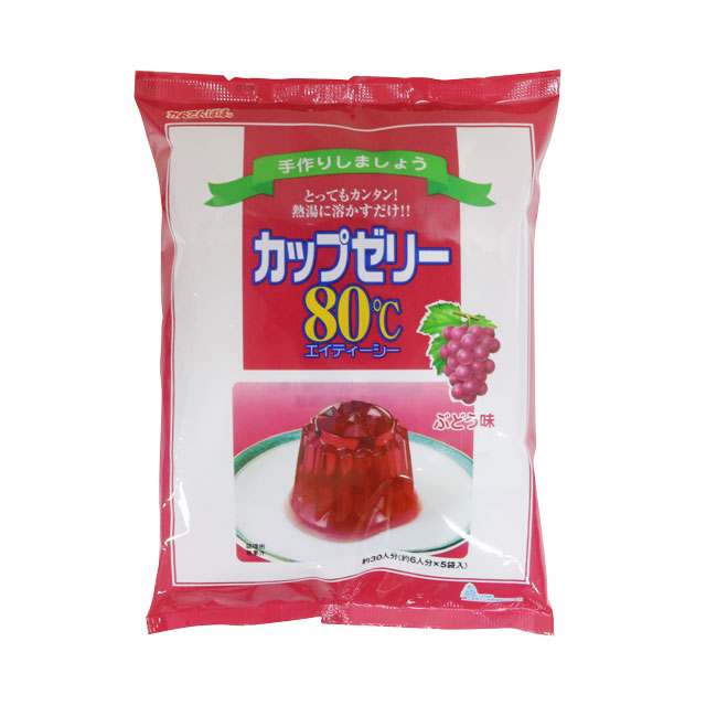 カップゼリー ブドウ 500g 100g×5 かんてんぱぱ 保障できる