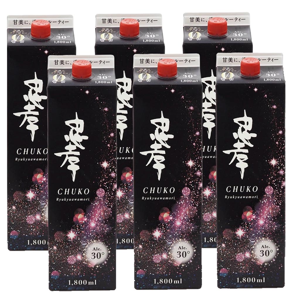 琉球泡盛 忠孝　30度　紙パック1.8L&times;6本[送料無料]｜株式会社湧川商会 公式ストア