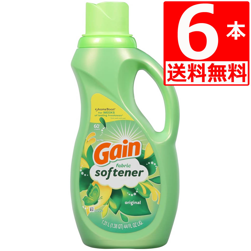 ウルトラ 有益 一風変わった 延性のある剤 1,310ml (1.31L)×6本 濃化手合い 44薬局衡オンス Gain Original Fabric Softener