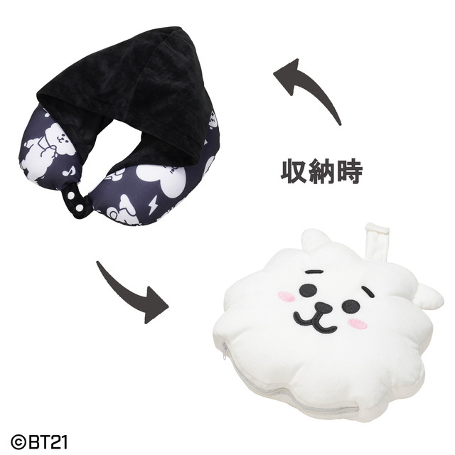 楽天市場】フード付きネックピロー BT21 ネックピロー_KOYA : 丸眞
