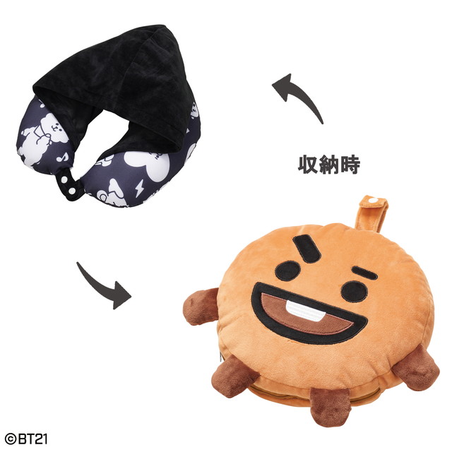 楽天市場】フード付きネックピロー BT21 ネックピロー_KOYA : 丸眞