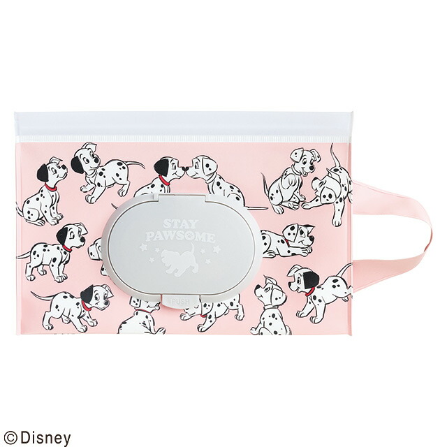 Disney ディズニー フタ付きキャリーポーチ 101匹わんちゃん にっこりパワー画像