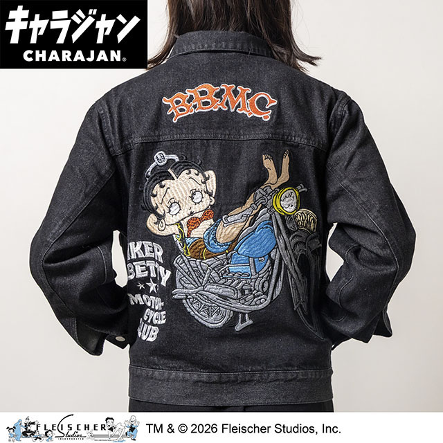 【キャラジャン】ベティー・ブープTM ベティー ブープTM「ヴィンテージバイカー」 ジージャン(L)