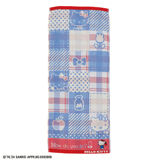 楽天市場】サンリオ ハローキティ レトロブロックキティ ミニタオル