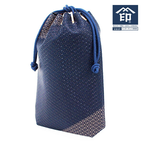 楽天市場】印伝 【甲州印伝 印傳屋 上原勇七】合切袋 巾着【マチ付き
